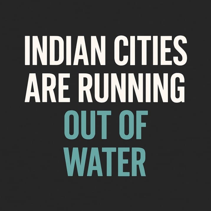 why indian cities are running out of water