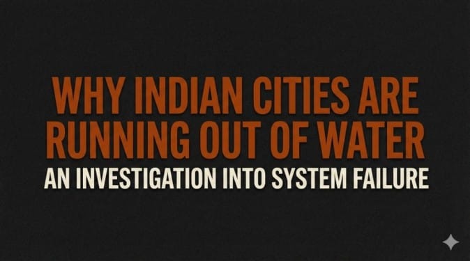 why indian cities are running out of water explained