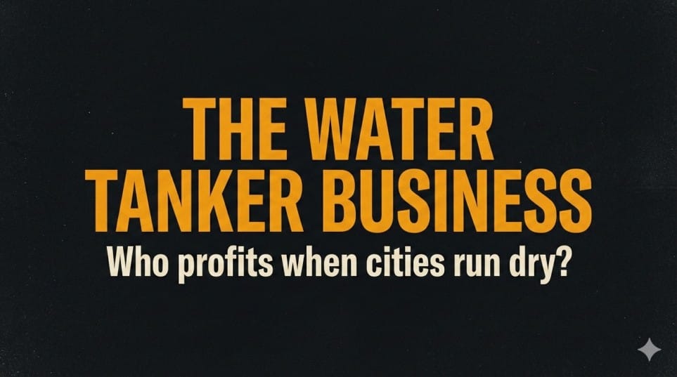 how water tanker business works in india