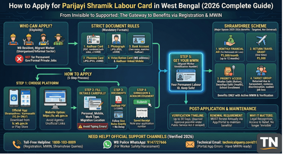 Parijayi Shramik Labour Card West Bengal registration 2026