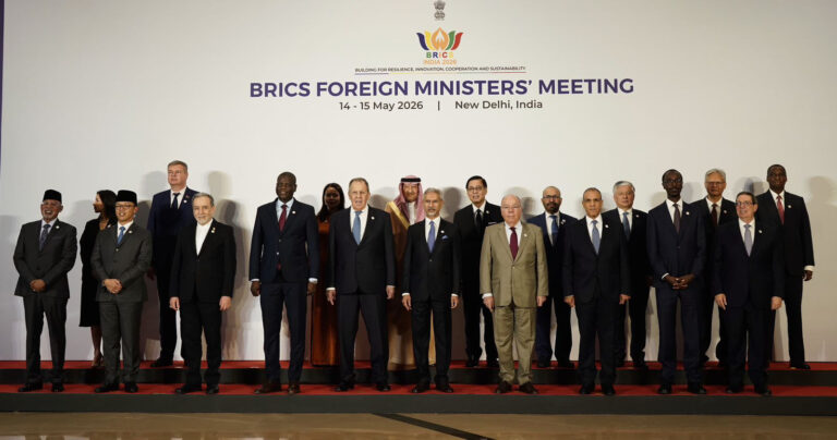 BRICS foreign ministers meeting in New Delhi in 2026