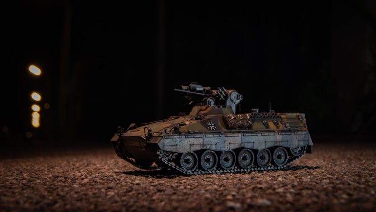 Military vehicle model illustrating missile launch reporting in North Korea