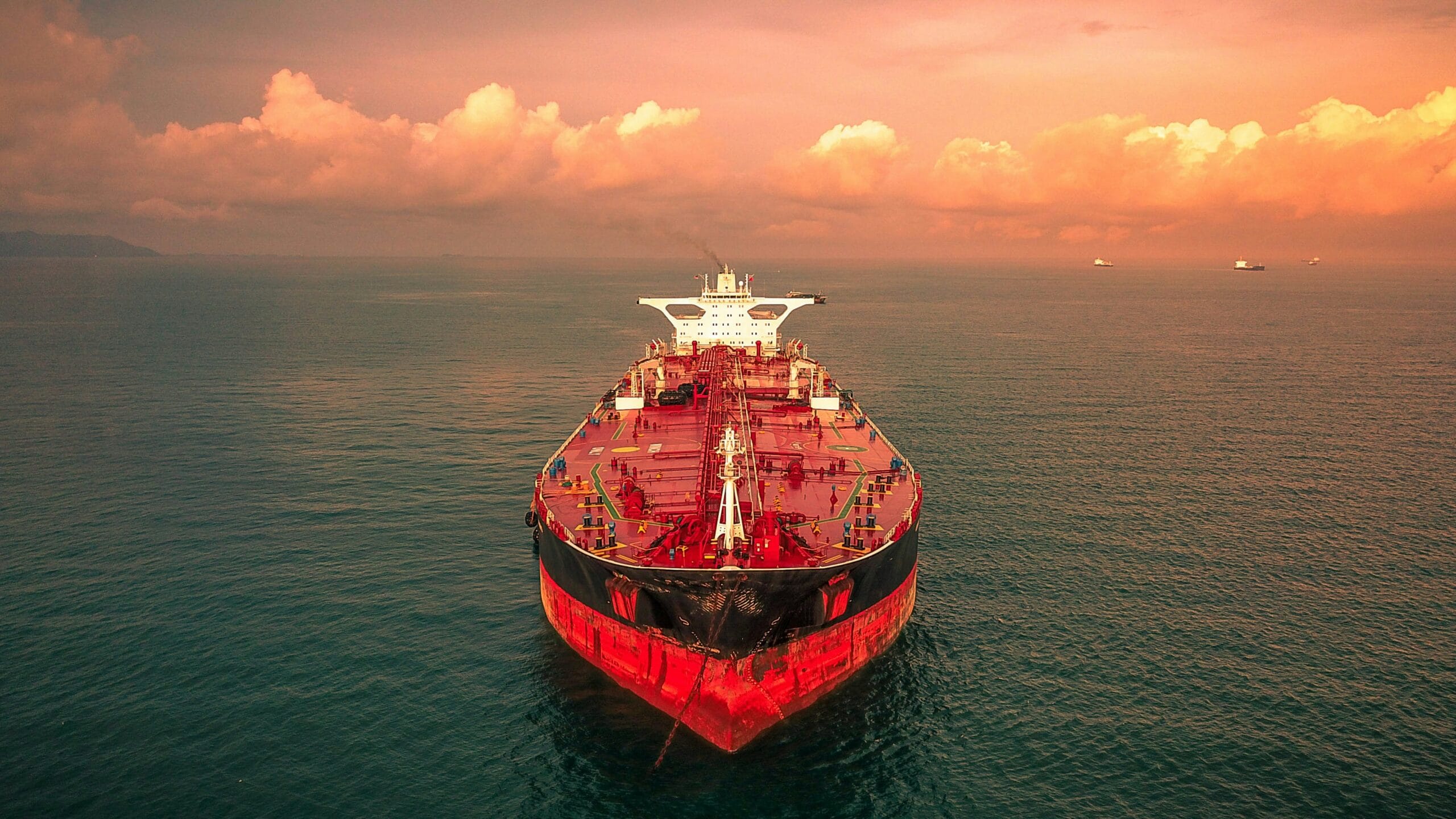 Oil tanker representing global energy trade and oil imports